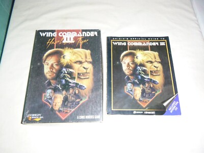 Wing Commander III: Heart of the Tiger (PC CD-ROM) Big Box Complete & Guide Book