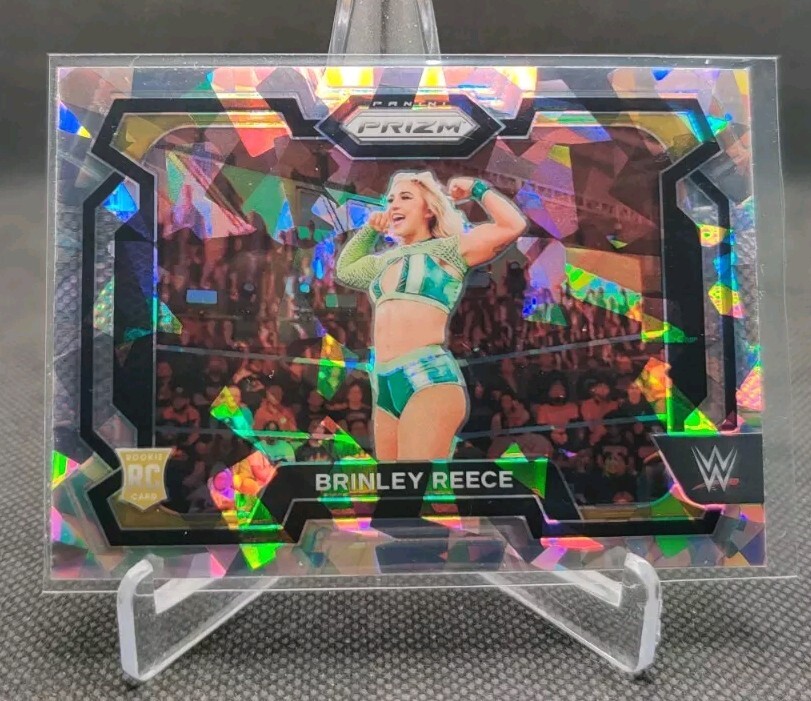 2024 Panini Prizm WWE Cracked Ice #36 Brinley Reece Rookie RC Wrestling Card