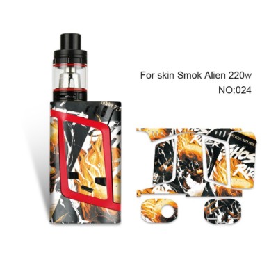 Aufkleber für Smok Alien 220W Akkuträger, Mod, Skin, Wrap, Sticker, Folie, W2/24