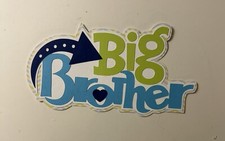 Big Brother Handmade Scrapbook Title Paper Pierced Die Cut