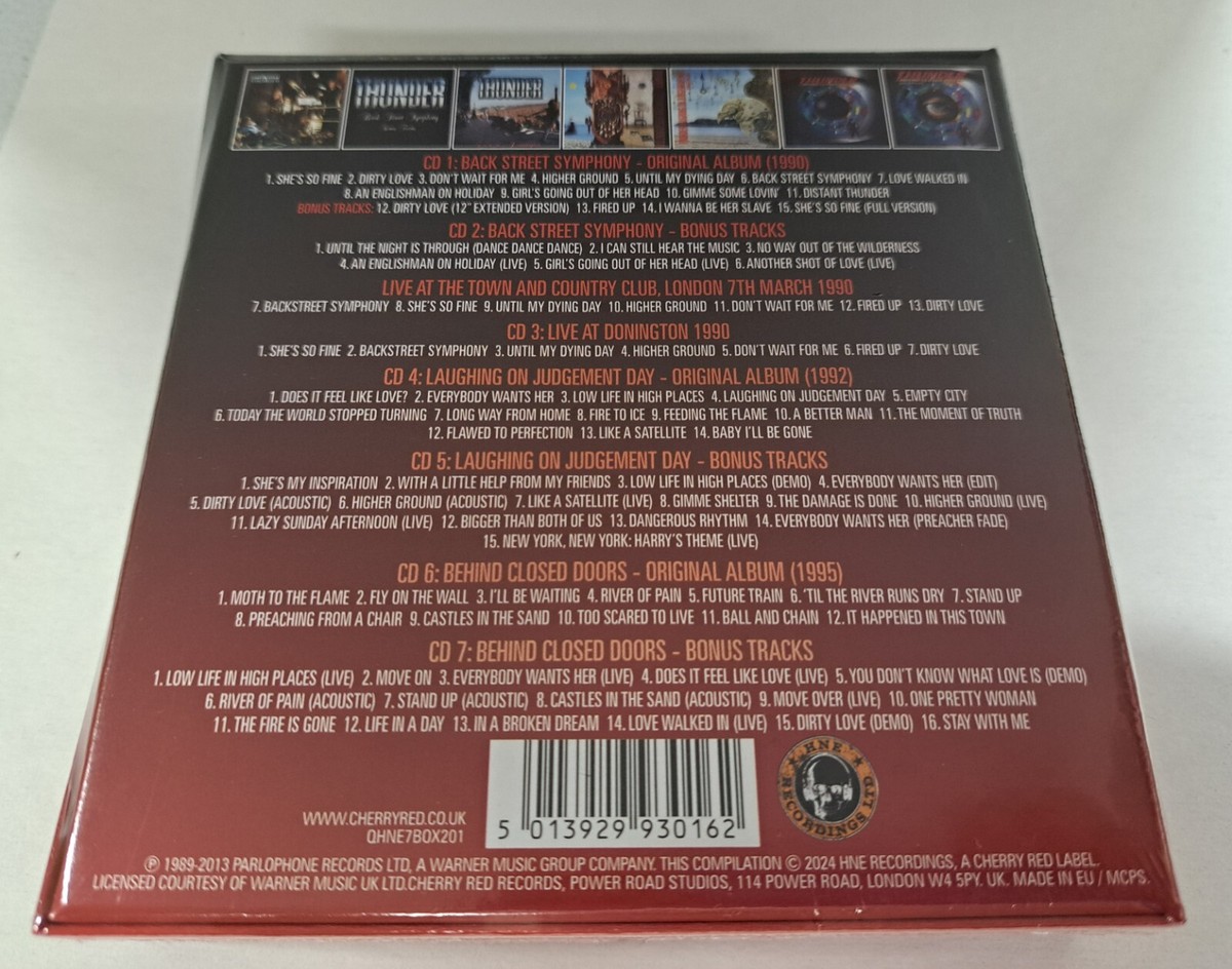 サンダー/The Complete EMI Recordings 1989-95 Thunder The Complete EMI Recordings 1989-1995 New 7 CD Box