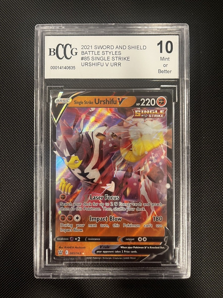 🔥2021 Pokemon Battle Styles Single Strike Urshifu V #085/163 BCCG
