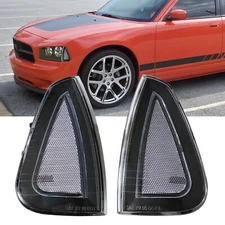 Side Marker Parking Turn Signal Corner Lights For Dodge Charger 2006-2010 Clear