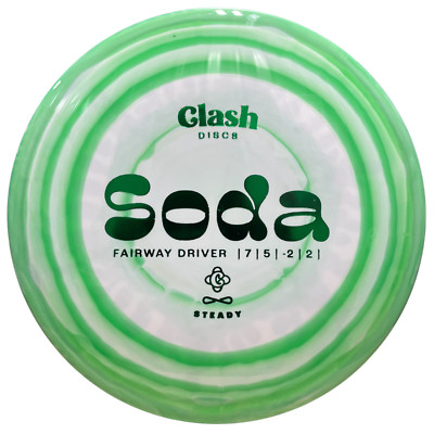 Clash Discs - Soda - Steady Ring Plastic - 7 Speed Understable Disc Golf Driver