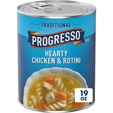 Progresso Traditional, Hearty Chicken  Rotini   Soup, 19 oz. Pack of 4 
