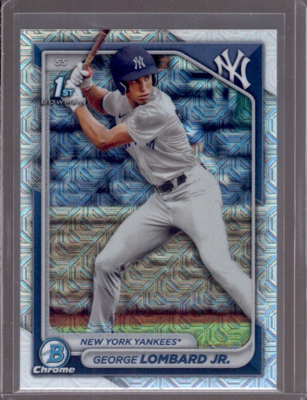 GEORGE LOMBARD JR. 2024 Bowman Chrome 1st Mega Box #BCP-79 Mojo Refractor RC