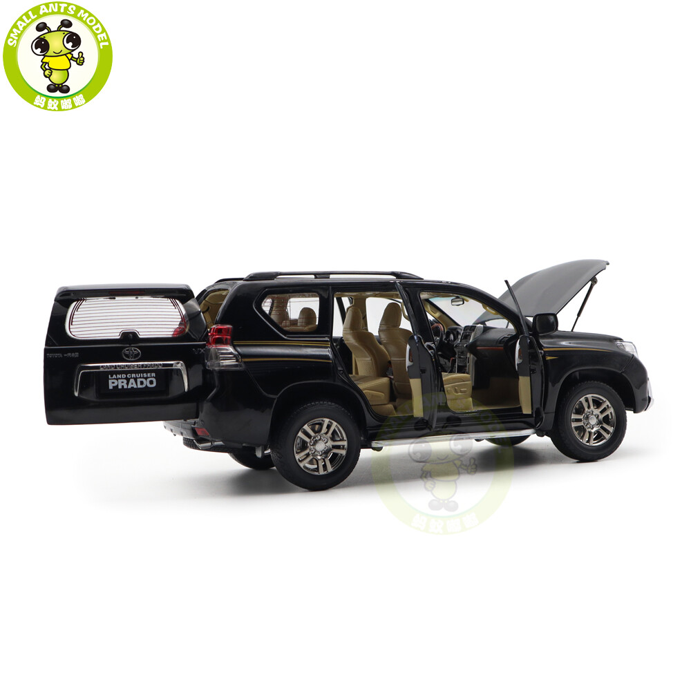 1/18 Toyota Land Cruiser Prado Black Patterns Diecast Model Car