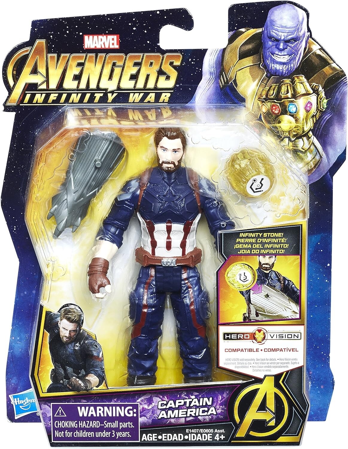 Marvel Avengers Infinity War Captain America 6" Action Figur