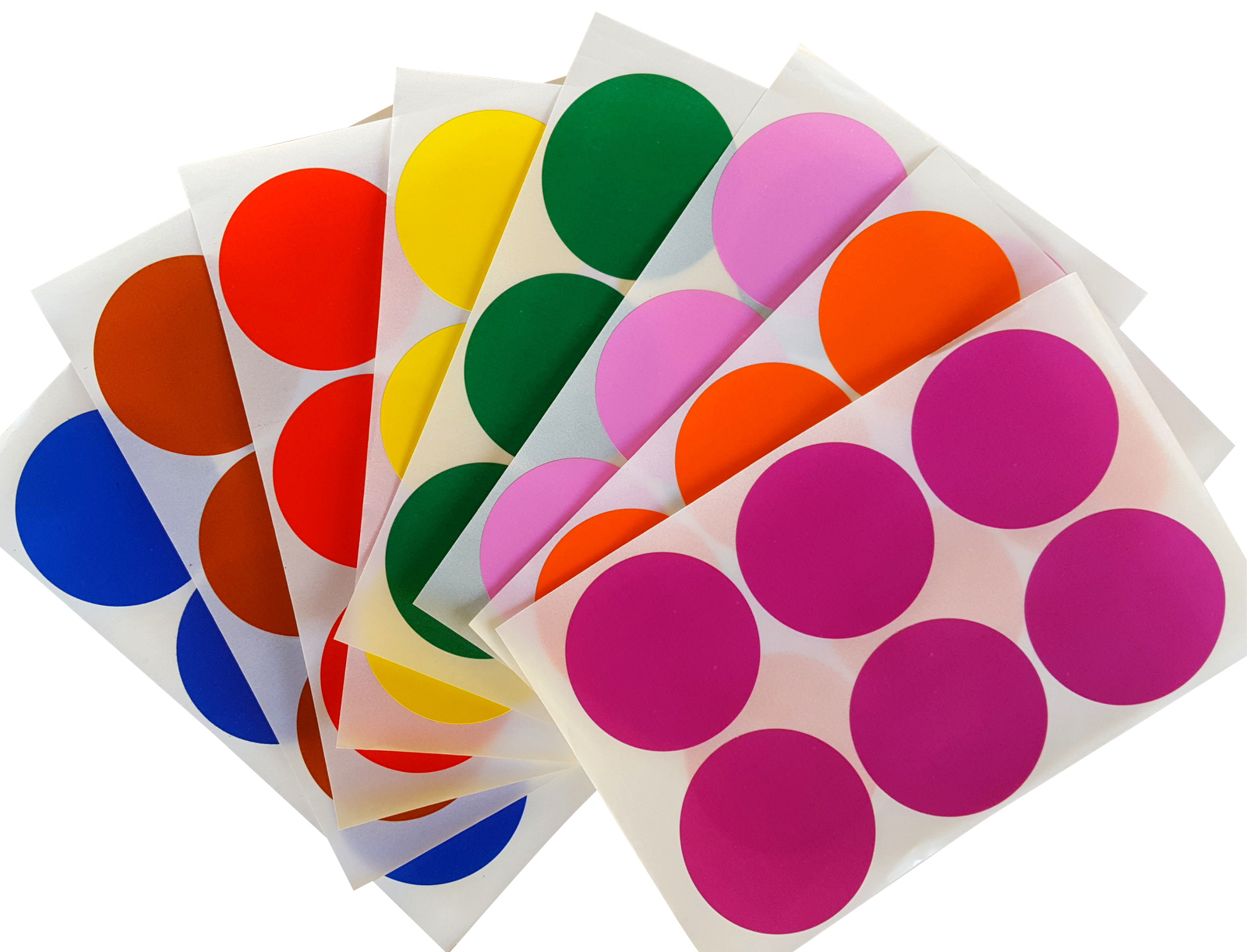 colored dot stickers