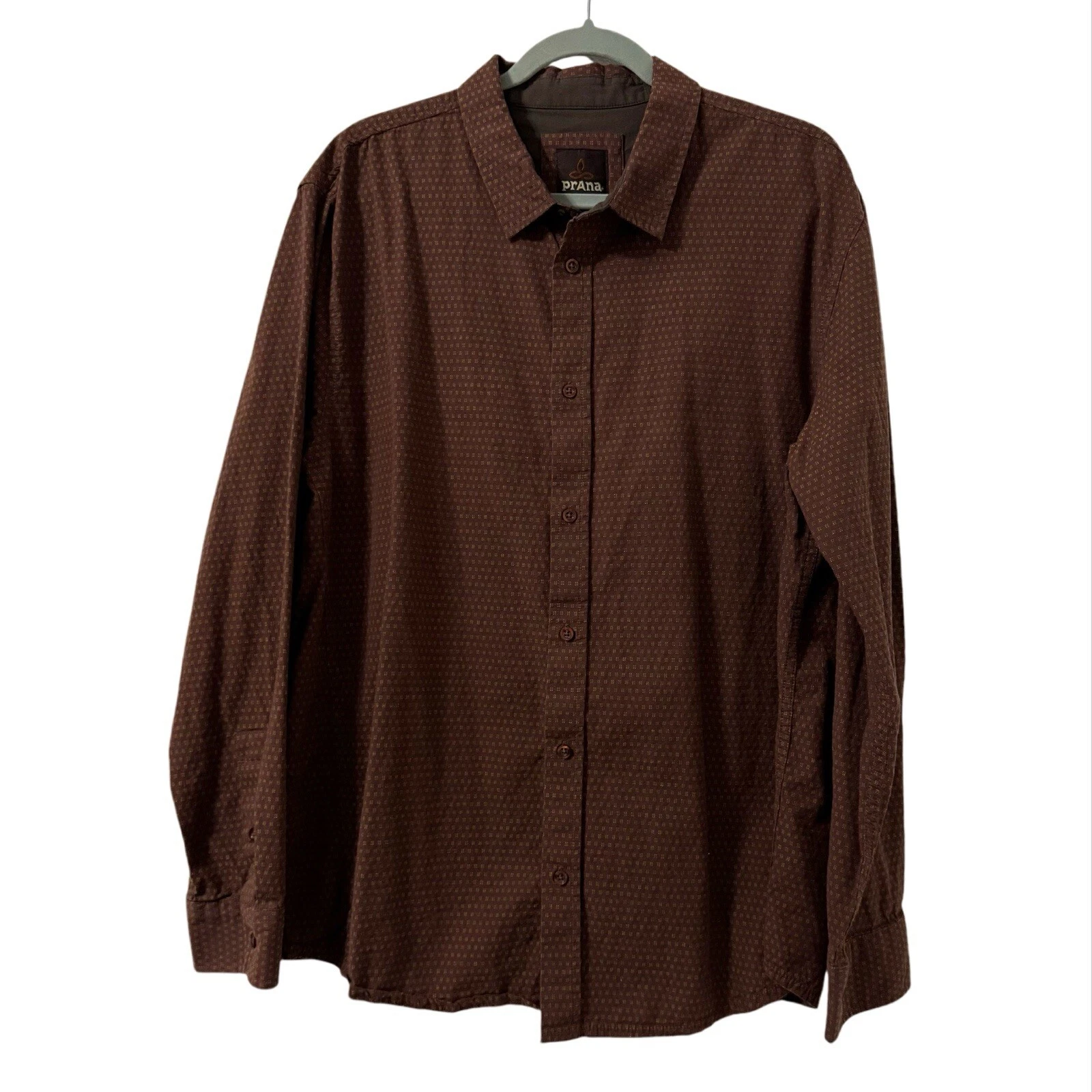 Prana Long Sleeve Button Down Shirt Brown Organic Cotton Mens Size XL Outdoor
Opens in a new window