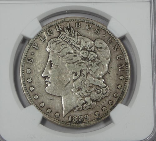 1889-CC Morgan Dollar CERTIFIED NGC VF 20 Carson City Silver Dollar - Picture 2 of 4