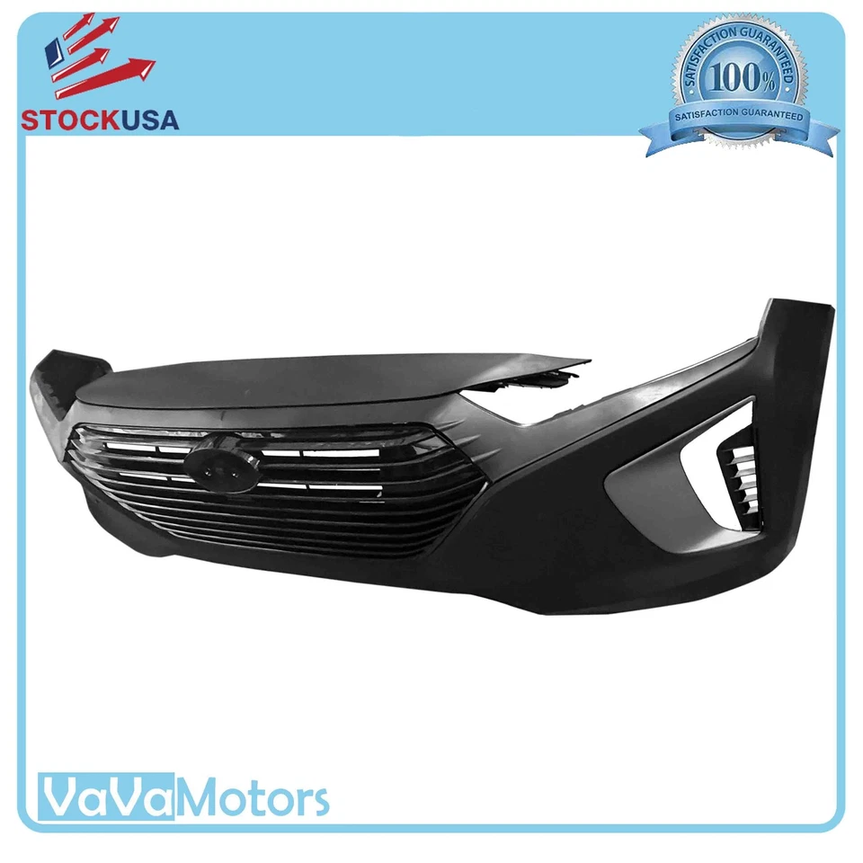 For 2017 2018 2019 Hyundai Ioniq Front Bumper Grilles Fog Cover Assembly Set  - Image 2 of 4