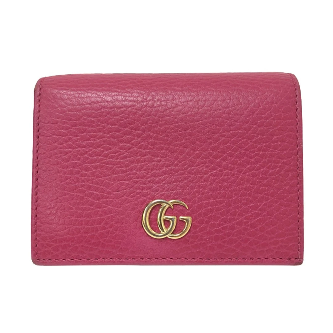 Gucci Gg Supreme Mini Portefeuille Bifold 456126 Rose Occasion