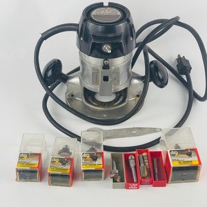 Vintage Sears Craftsman 3/4 HP Router Model 315.25060 & Bits - Tested Working
