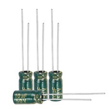 100Pcs Electrolytic Capacitor 10UF 50V with Aluminum Radial Leads 5 x 11mm
