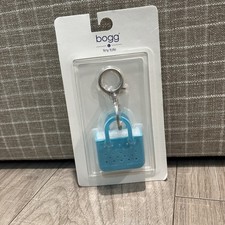 Authentic BOGG Bag Tiny Tote Keychain Clip-on Bag Charm - Teal Turquiose