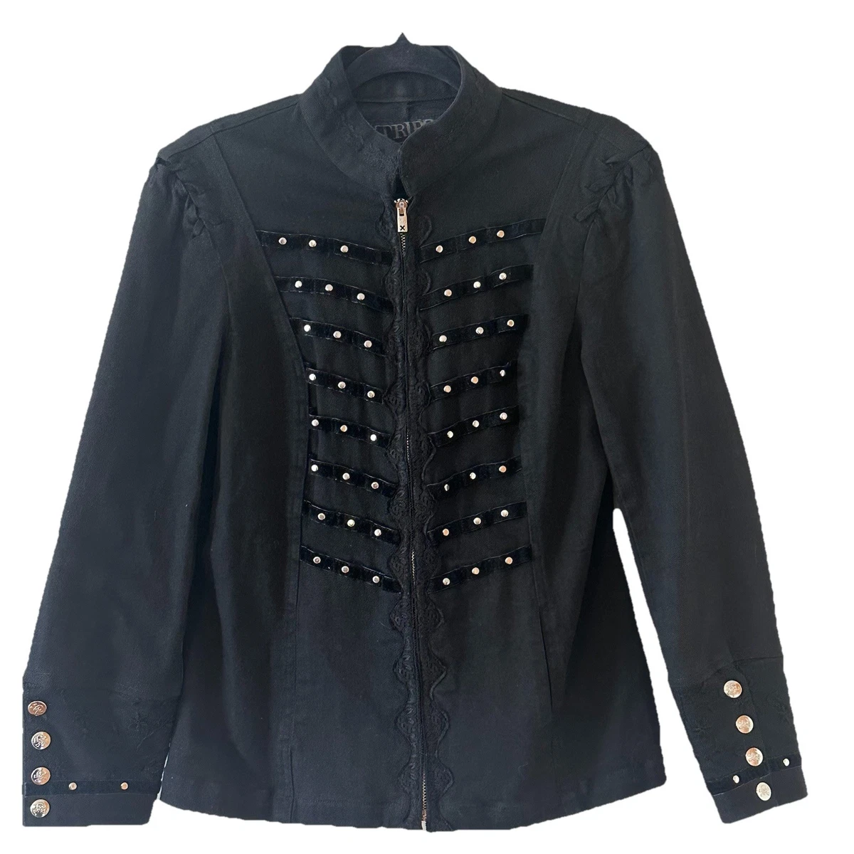 Military Jacket Black Punk Coats, Jackets & Vests for Women for