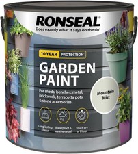 Ronseal Outdoor Garden Paint - For Exterior Wood Metal Stone Brick - All Colours