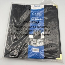 UPC 030402223370 product image for Business Card Binder Samsill Classic Black Vinyl  Organizer Portfolio 200 Cards | upcitemdb.com