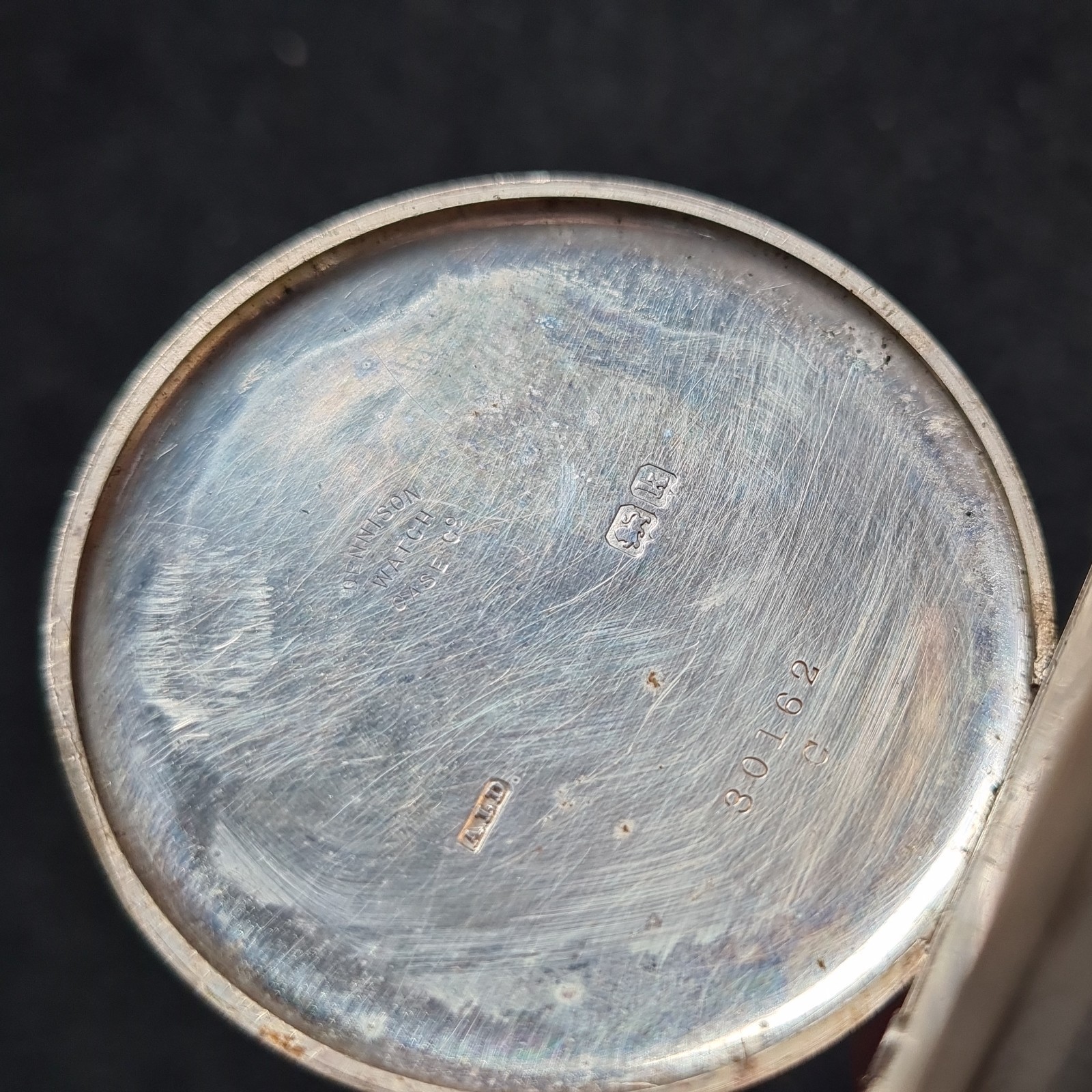 Antique Solid Silver Gents British Manufacture Po… - image 4