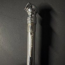 Vintage 1960s Milton Usa S-921 Pencil Tire Pressure Gauge 5-50 Psi Chrome