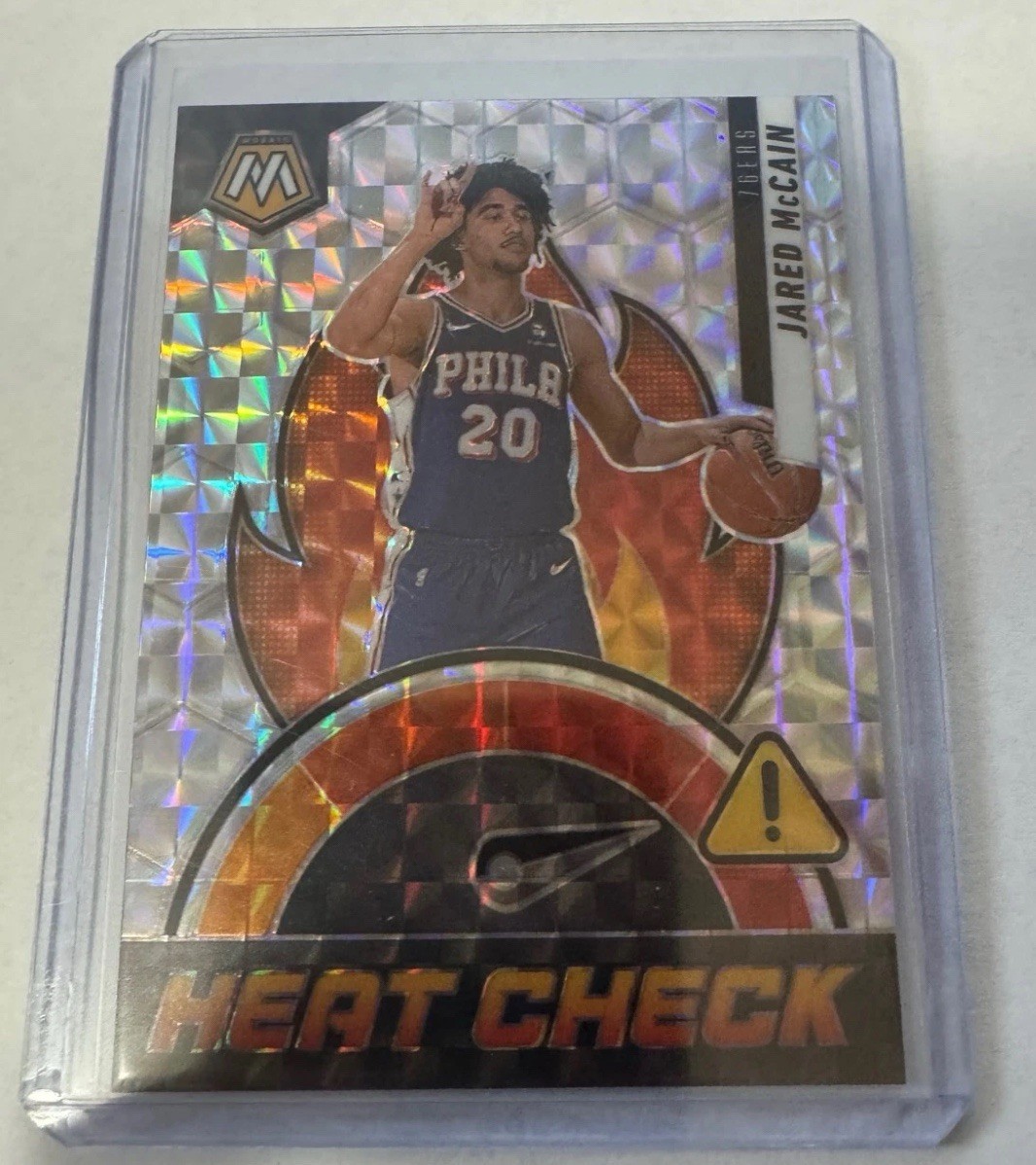 2024-25 Mosaic Jared McCain Heat Check RC Rookie 76ers