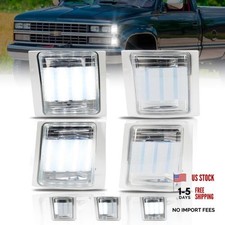 Clear Lens Led Side Marker Lights For 94-98 Chevy Sequential Clear Lens Led