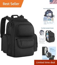 Large Capacity Diaper Bag Backpack with Easy Stroller Straps  Cushioned Design