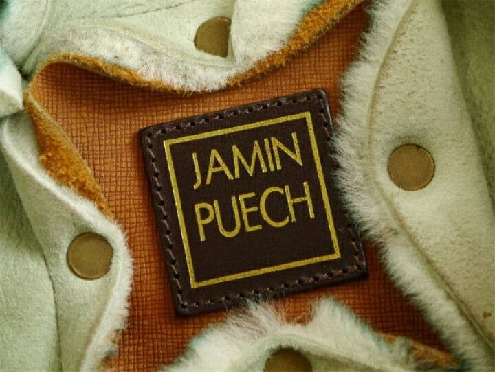 Jamin Puech Shearling Patchwork Handbag Brown Lea… - image 8