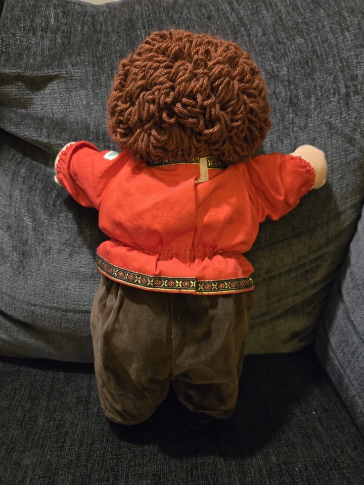 Vintage World Traveler Repolho Patch Crianças Menino Rússia Cabelo Vermelho Avelã Olhos Covinha - Imagem 2 de 4