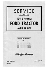 Ford Tractor 8N 1948-1952 Service Work Shop Manual: Coil Bound