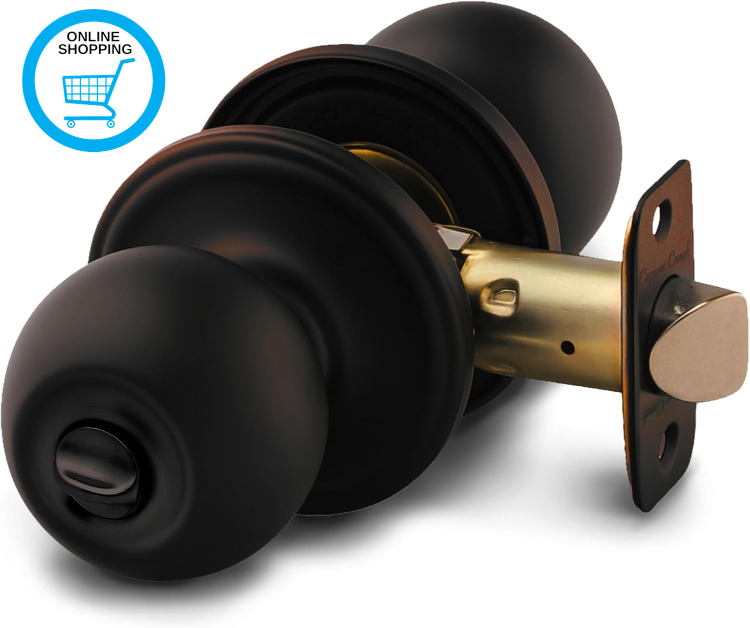 BK2030TB Ball Door Knob, Privacy Function, 1 Pack, Tuscan Bronze
