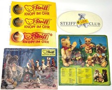 Steiff Lot 6 Ephemera 1971 Catalogue 47 pages 1 Brochure page 4 Stickers 1990s