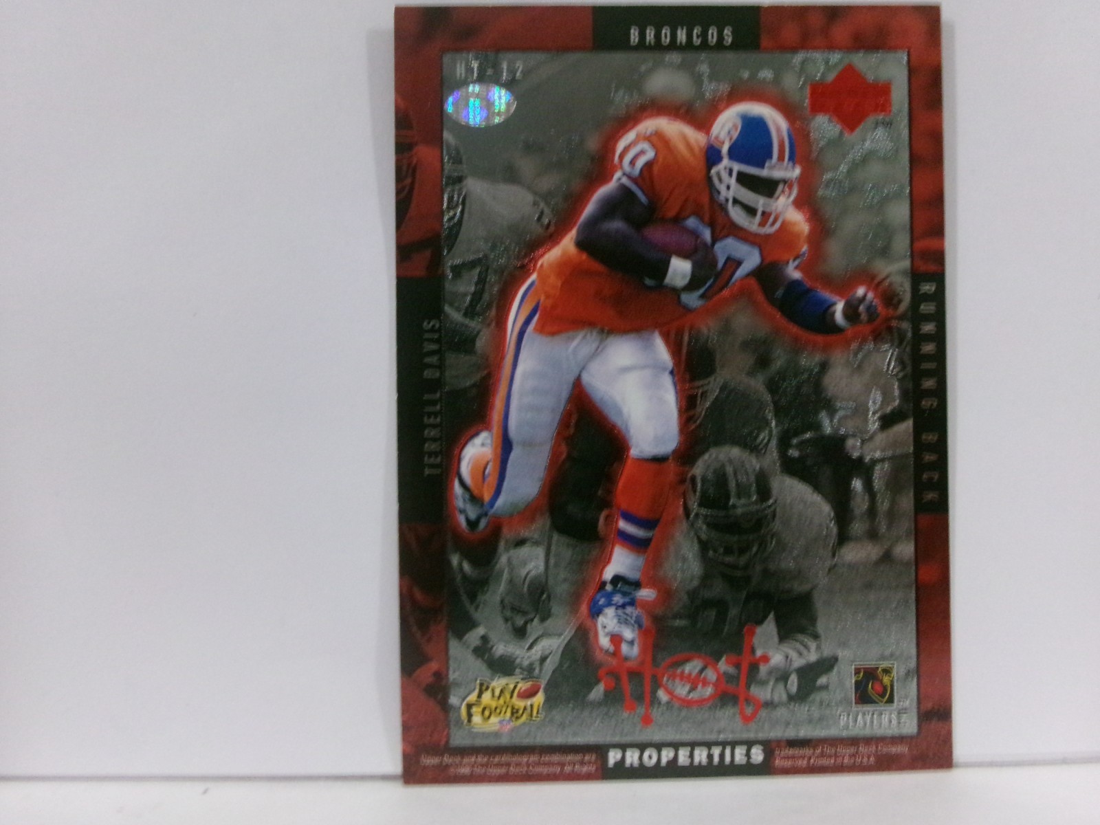1996 Upper Deck Hot Properties Rodney Hampton Terrell Davis #HT-12 HOF