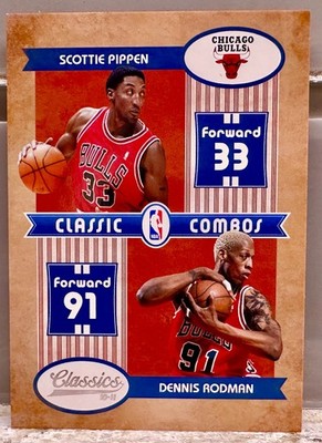 JERSEY NUMBER MATCH! 2010-11 Panini Classics Dennis Rodman /Pippen 91/250! BULLS