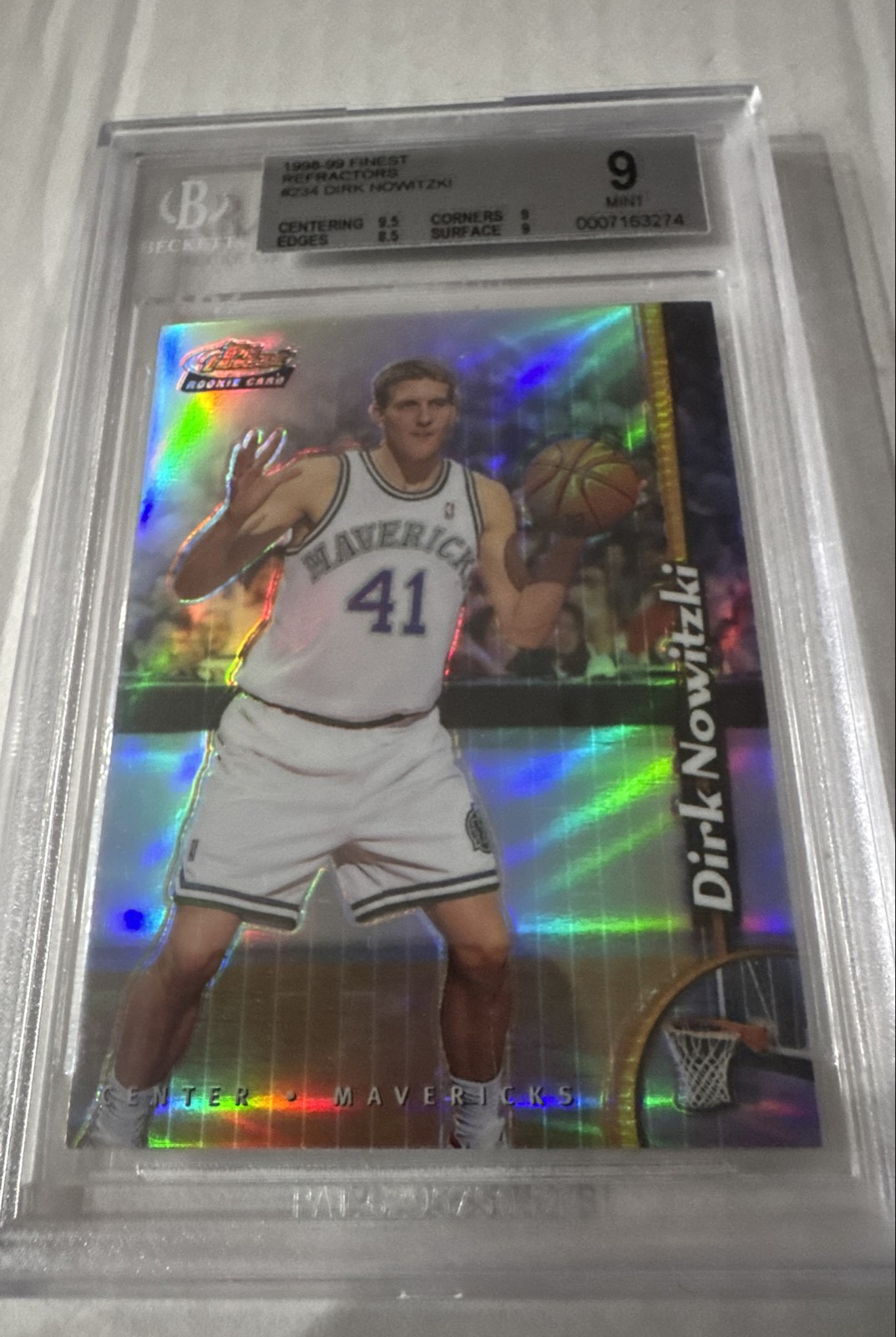 1998-99 Topps Finest - Dirk Nowitzki #234 No-Protector Refractor (RC)