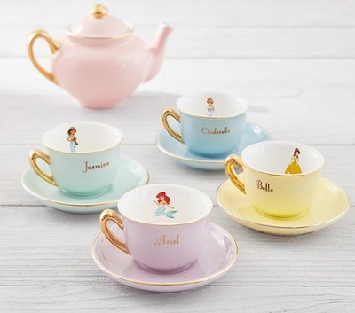 Potterybarn kids Best Seller Disney Princess Porcelain Princess Tea Set