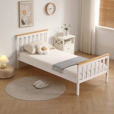 Single Bed In White Pine 3ft Single Bed Wooden Frame White Pine