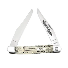 CASE XX KNIVES USA BOURBON BLADES 2025 BARREL BONE MUSKRAT KNIFE LIMITED