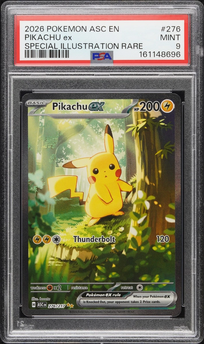 Pikachu Pokémon TCG Grade 9 Rare Individual Collectible Card Game
