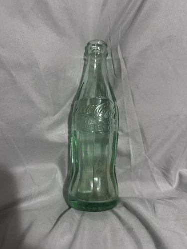 Coca-Cola Vintage Green Glass Bottle Spirit Lake, IA - 6oz