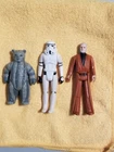 Star Wars Lot Of 3 Obi-Wan Stormtrooper Teebo Original Action Figures In EUC
