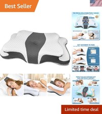Memory Foam Pillows, Cervical Pillow for Neck and Shoulder Pain Relief, Ergon...