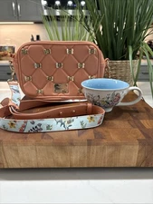 Disney Alice In Wonderland Mary Blair 70 Anniversary Coral Quilt Purse & Teacup