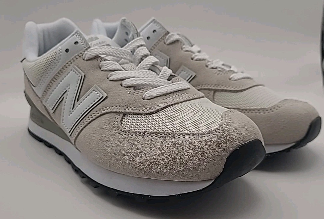 NEW Womens New Balance 574 Core Grey White Running Shoes Size 8.5 thumbnail 10