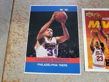 Charles Barkley Philadelphia 76ers  1990 - 1991 STATZ Full Size White Border