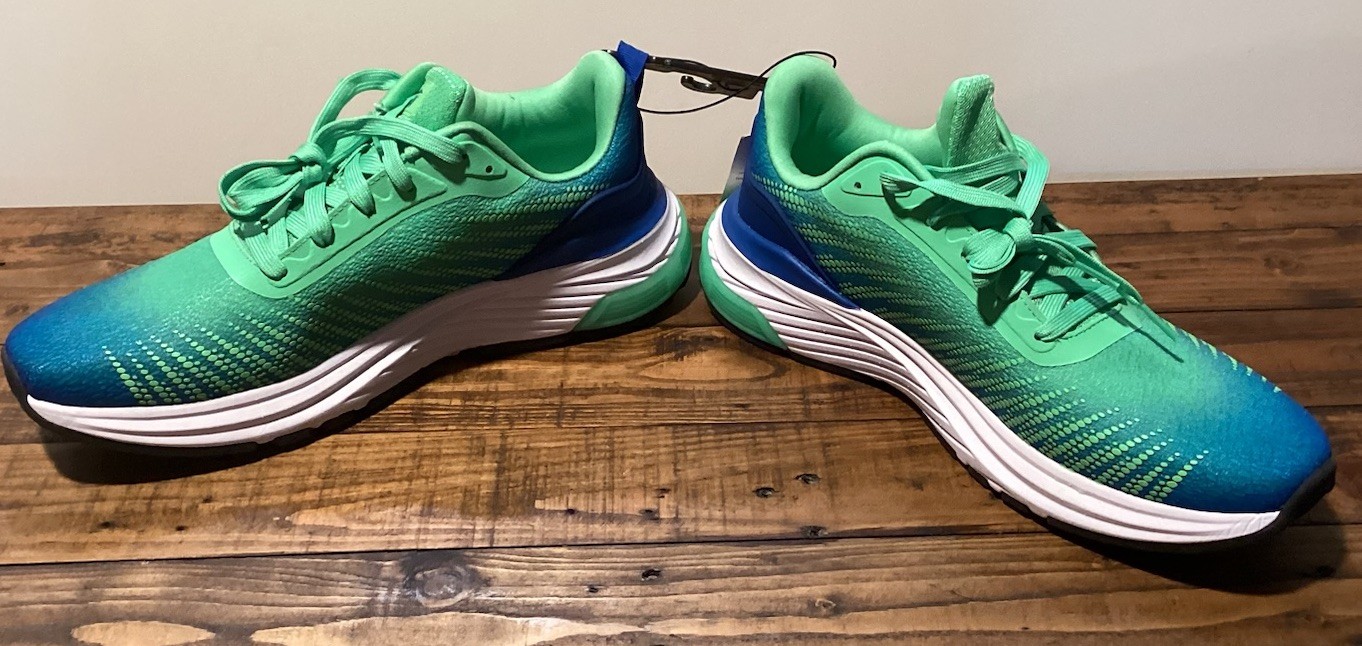 SAOLA Scarpe da corsa uomo Avis Hypersonic Gel sneakers sportive verde blu taglia 11 1 2