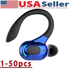 Bluetooth 5.1 Headset Wireless Earbuds Earphones Stereo Headphones Ear Hook Lot
