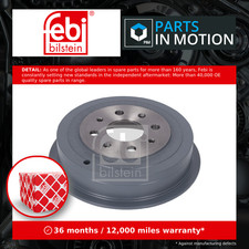 2x Brake Drums (Pair) Rear 203.2mm 176976 Febi Set 51827488 51840909 55701379
