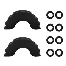 2pcs D Ring Shackle Isolators Washers Kit D-ring Isolators With Color Black 2pcs D Ring Shackle Isolators Washers Kit D-ring Isolators With Color Black